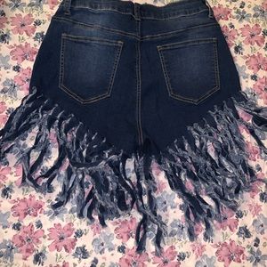 Distressed shorts